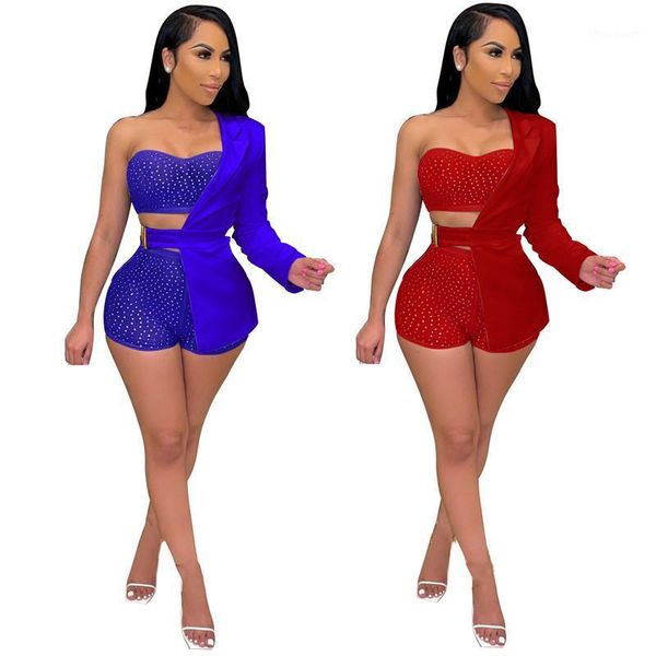 women's tracksuits wuhe drilling diamond 3 sets breast wrap hollow out +tight short pants+long sleeve coat nightclub party outfits, Gray
women's tracksuits wuhe drilling diamond 3 sets breast wrap hollow out +tight short pants+long sleeve coat nightclub party outfits, Gray