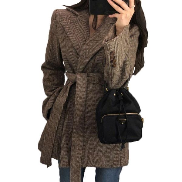 women's wool & blends autumn women coat long sleeve single breasted fashion turn down female causal loose winter outwear novel, Black
women's wool & blends autumn women coat long sleeve single breasted fashion turn down female causal loose winter outwear novel, Black