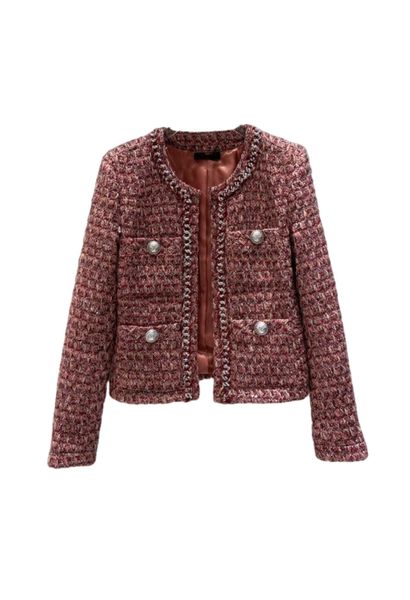 milan runway jackets 2022 spring o neck long sleeve panelled women's designer coats brand same style outerwear 1204-15, Black;brown
milan runway jackets 2022 spring o neck long sleeve panelled women's designer coats brand same style outerwear 1204-15, Black;brown