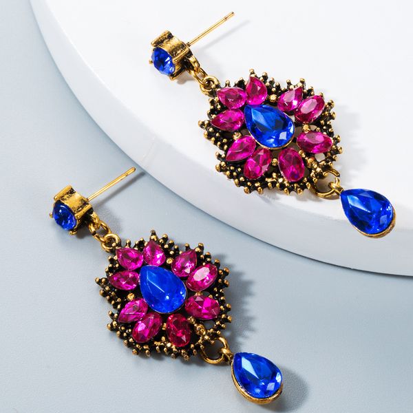 dangle & chandelier luxury crytal earring vintage colorful flower big design rhinestone pendant gem statement earrings jewelry for women, Silver
dangle & chandelier luxury crytal earring vintage colorful flower big design rhinestone pendant gem statement earrings jewelry for women, Silver