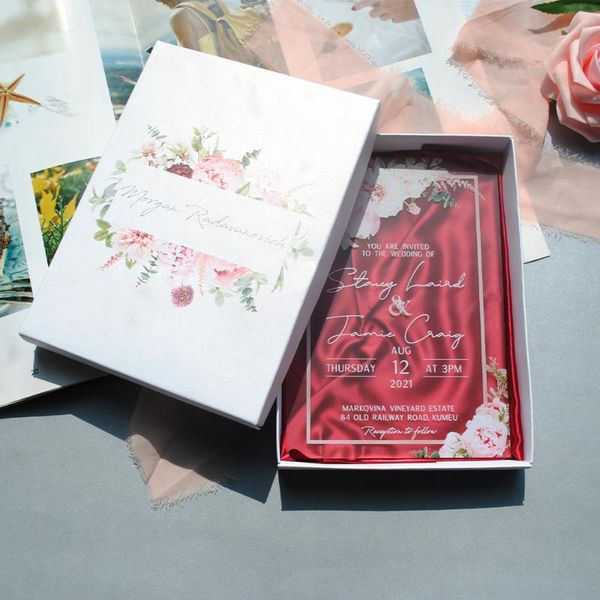 greeting cards wedding invitation card with box burgundy satin elegant beautiful souvenir custom print 10pcs
greeting cards wedding invitation card with box burgundy satin elegant beautiful souvenir custom print 10pcs