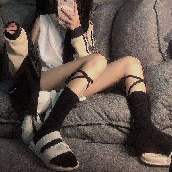 the same net red cotton tie rope children's summer tube and knee calf lori socks, Black;white
the same net red cotton tie rope children's summer tube and knee calf lori socks, Black;white