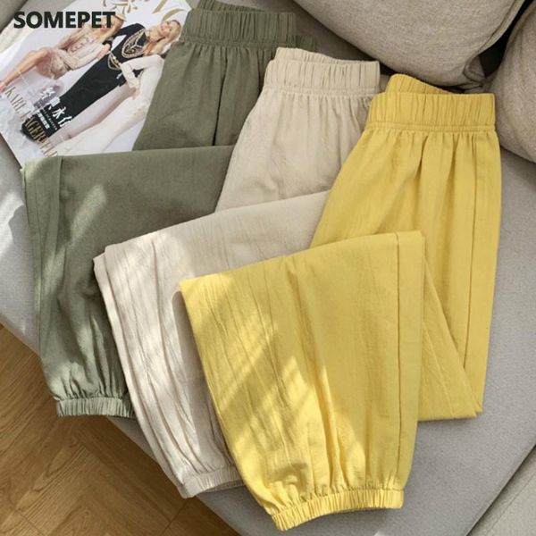 casual style cotton linen pants women spring summer elastic waist solid basic retro loose women's harem trousers & capris, Black;white
casual style cotton linen pants women spring summer elastic waist solid basic retro loose women's harem trousers & capris, Black;white
