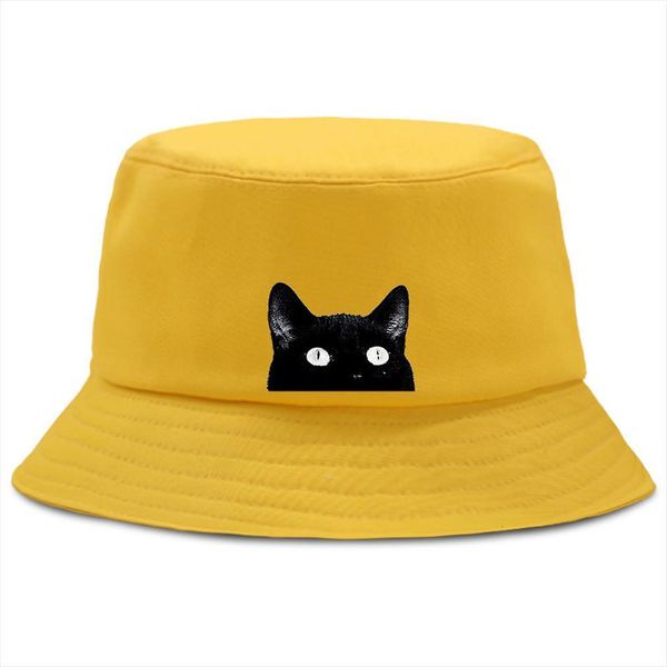 big eyes cat black cartoon printing fashion mens bucket hat harajuku men fishman cap casual bob hats for women, Blue;gray
big eyes cat black cartoon printing fashion mens bucket hat harajuku men fishman cap casual bob hats for women, Blue;gray