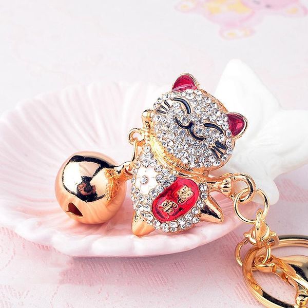 keychains japanese lucky cat cute crystal keychain women's alloy big bell rhinestone car key chain girl bag pendant jewelry keyring ani, Silver
keychains japanese lucky cat cute crystal keychain women's alloy big bell rhinestone car key chain girl bag pendant jewelry keyring ani, Silver