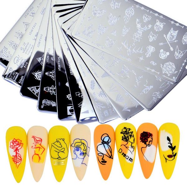 nail art kits templates stamping plate design polish transfer stencils flower butterfly snowflake geometry diy template for tool
nail art kits templates stamping plate design polish transfer stencils flower butterfly snowflake geometry diy template for tool