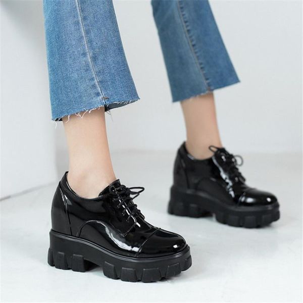 dress shoes pxelena vintage women creepers hidden wedge high heel platform patent leather 2021 spring autumn pumps plus size 34-43, Black
dress shoes pxelena vintage women creepers hidden wedge high heel platform patent leather 2021 spring autumn pumps plus size 34-43, Black