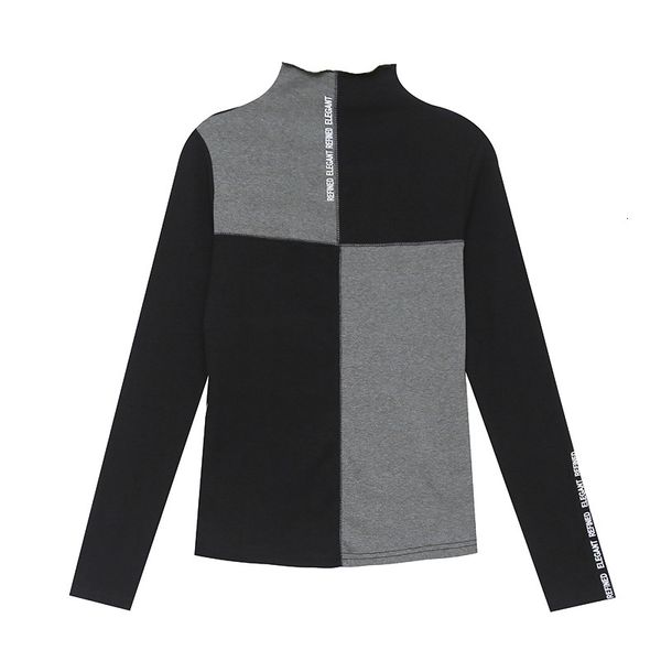 women's t-shirt women spring/autumn slim patchwork bottoming long sleeve casual korean minimalist triko tees sanded t07833b 2w3x, White
women's t-shirt women spring/autumn slim patchwork bottoming long sleeve casual korean minimalist triko tees sanded t07833b 2w3x, White