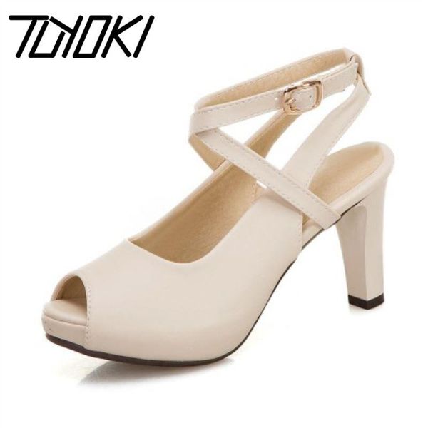 tuyoki women party sandals office ladies summer shoes peep toe buckle footwear size 32-43, Black
tuyoki women party sandals office ladies summer shoes peep toe buckle footwear size 32-43, Black