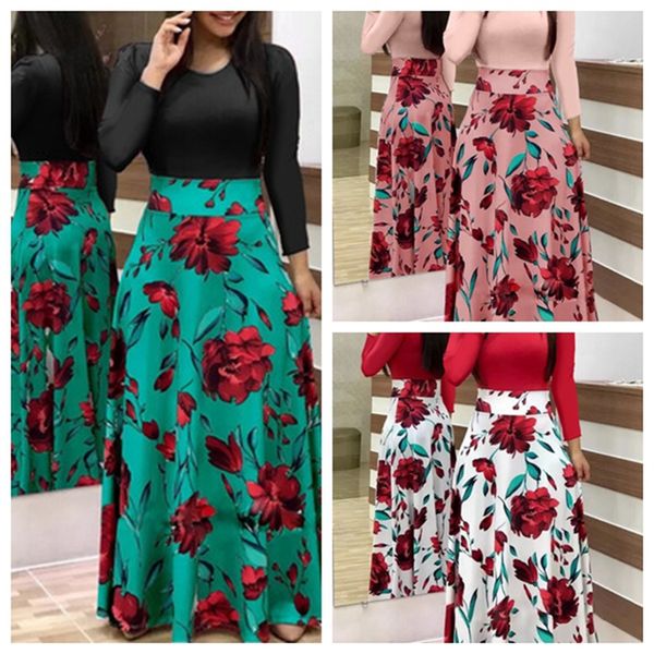 dresses 2021 european american style flower print long-sleeved dress for leisure and vacation on the street, Black;gray
dresses 2021 european american style flower print long-sleeved dress for leisure and vacation on the street, Black;gray