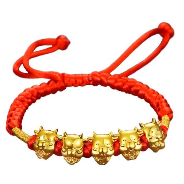 link, chain 2021 chinese ox year lucky blessing bracelets cow red string, Black
link, chain 2021 chinese ox year lucky blessing bracelets cow red string, Black