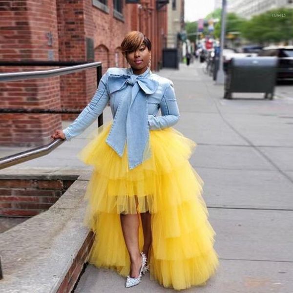 skirts 2021 fashion yellow high low tulle chic ruffle puffy zipper waist maxi skirt elegant tiered women long, Black
skirts 2021 fashion yellow high low tulle chic ruffle puffy zipper waist maxi skirt elegant tiered women long, Black