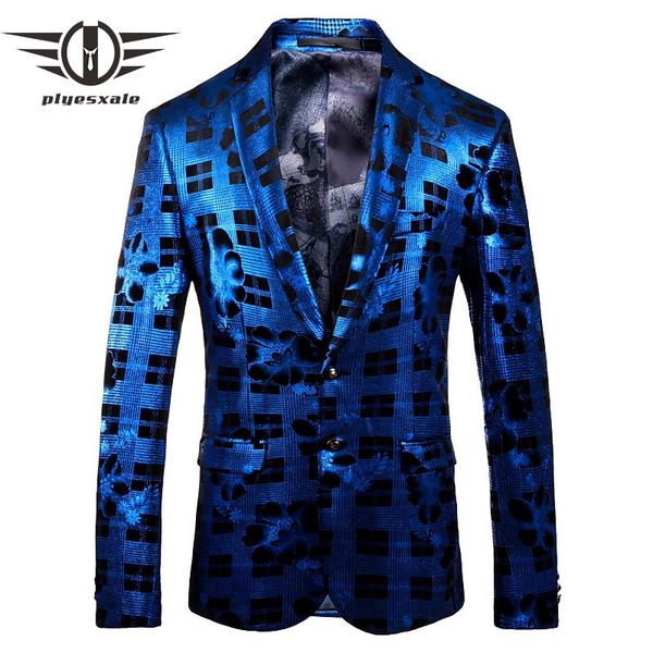 men's suits & blazers plyesxale royal blue blazer for men 2021 arrival mens floral jacket slim fit prom q417, White;black
men's suits & blazers plyesxale royal blue blazer for men 2021 arrival mens floral jacket slim fit prom q417, White;black