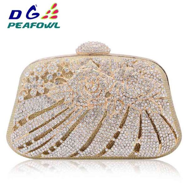 style metallic hollow out crystal floral women evening clutch bag bridal wedding s knucklebox purse handbag 210823
style metallic hollow out crystal floral women evening clutch bag bridal wedding s knucklebox purse handbag 210823