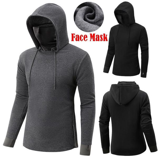 men's hoodies & sweatshirts pure color mens maske button hooded sports splice open-forked zipper male long sleeve sweatshirt sudaderas, Black
men's hoodies & sweatshirts pure color mens maske button hooded sports splice open-forked zipper male long sleeve sweatshirt sudaderas, Black