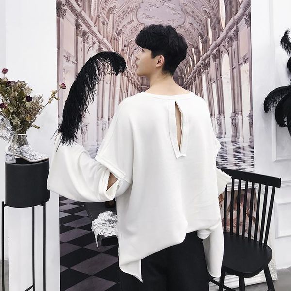 m-xxl spring and autumn designers careful machine hollow destruction loose turtleneck trendy fringe lazy jacket. men's t-shirts, White;black
m-xxl spring and autumn designers careful machine hollow destruction loose turtleneck trendy fringe lazy jacket. men's t-shirts, White;black