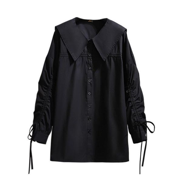 cotton women blouses spring autumn casual black white sailor collar long sleeve single breasted plus size shirts 4xl 5xl 6xl women's &
cotton women blouses spring autumn casual black white sailor collar long sleeve single breasted plus size shirts 4xl 5xl 6xl women's &