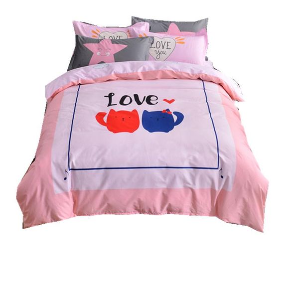 bedding sets 100% cotton 3d cat love child/kids set printed bedspread bed sheet 4pcs gift birthday holiday
bedding sets 100% cotton 3d cat love child/kids set printed bedspread bed sheet 4pcs gift birthday holiday