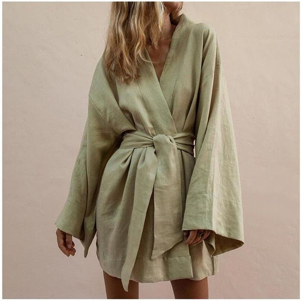 casual dresses s-xxl autumn women's long-sleeved dress cotton green and linen loose shirt v-neck cardigan, Black;gray
casual dresses s-xxl autumn women's long-sleeved dress cotton green and linen loose shirt v-neck cardigan, Black;gray