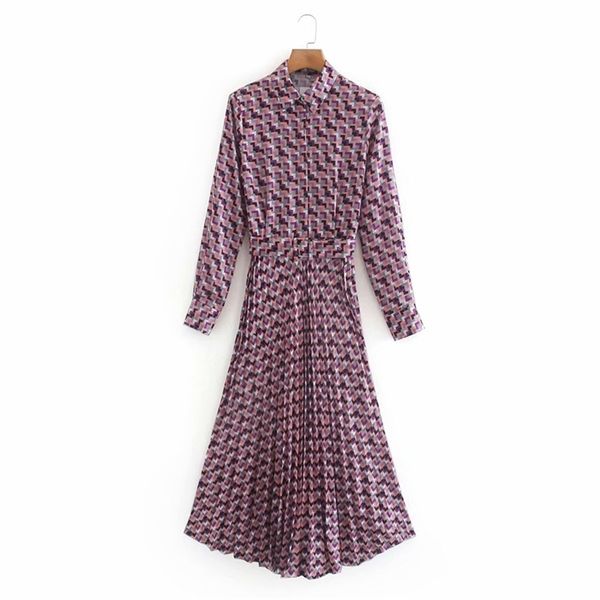 summer women vintage shirts dress long sleeve sashes mid-calf es female elegant street print casual vestidos 210513, Black;gray
summer women vintage shirts dress long sleeve sashes mid-calf es female elegant street print casual vestidos 210513, Black;gray