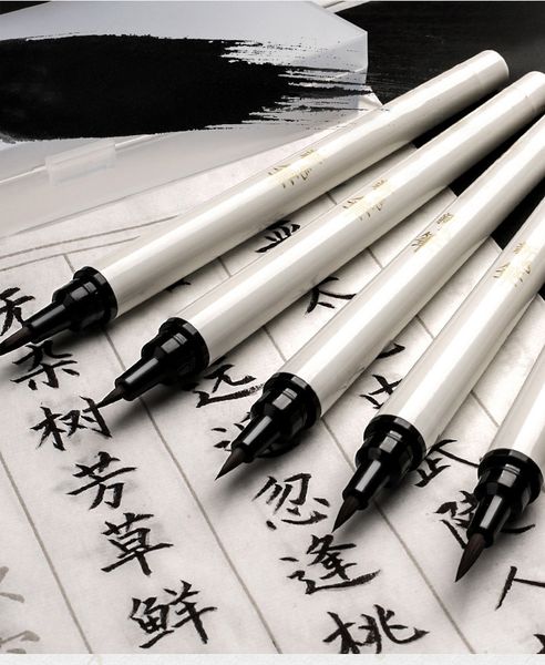 10pcs Brush small regular script new soft-haired pen-style calligraphy portable soft art pen can add ink fine brush beginner set, White
10pcs Brush small regular script new soft-haired pen-style calligraphy portable soft art pen can add ink fine brush beginner set, White