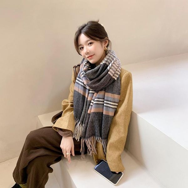 scarves women stripe cashmere scarf shawls pashmina long shawl wraps bufandas ponchos cape winter thicken warm soft female, Blue;gray
scarves women stripe cashmere scarf shawls pashmina long shawl wraps bufandas ponchos cape winter thicken warm soft female, Blue;gray
