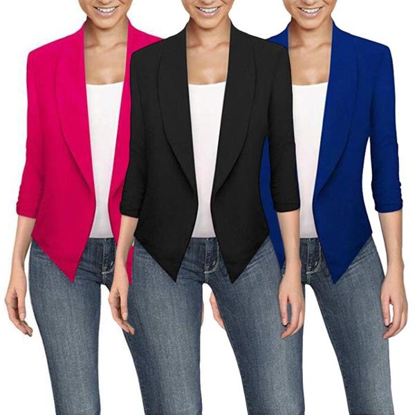 women's suits & blazers 2021 blazer long sleeve coat slim office lady jacket female suit femme jackets business d30, White;black
women's suits & blazers 2021 blazer long sleeve coat slim office lady jacket female suit femme jackets business d30, White;black