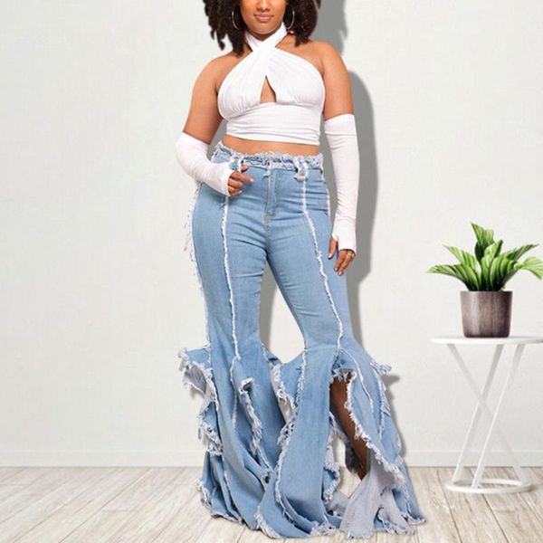 women's jeans women high waist skinny flare pants blye split floor length fashion evening night club wear trousers 2021 summer, Blue
women's jeans women high waist skinny flare pants blye split floor length fashion evening night club wear trousers 2021 summer, Blue