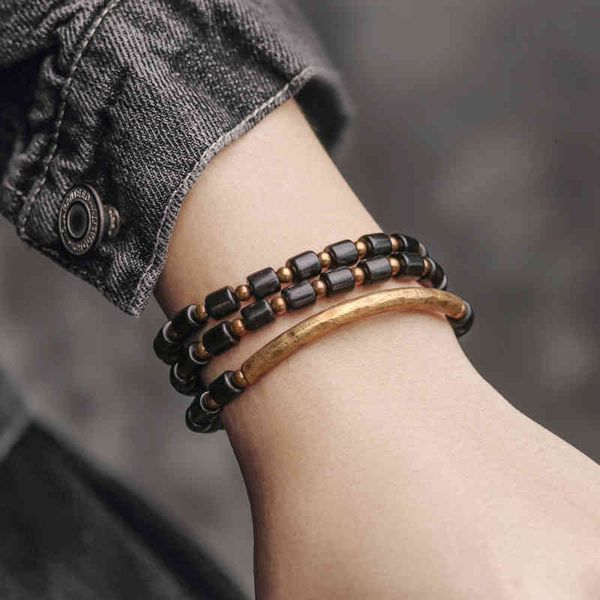 flower black sandalwood copper bead multi-layer bracelet men's personalized leisure women's versatile lovers', Golden;silver
flower black sandalwood copper bead multi-layer bracelet men's personalized leisure women's versatile lovers', Golden;silver