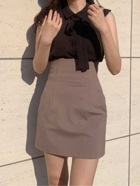 2021 summer jinyazi age reducing high waist slim solid color a-line short skirt pants 21169, Black
2021 summer jinyazi age reducing high waist slim solid color a-line short skirt pants 21169, Black