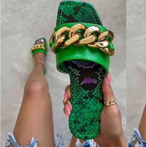 slippers 2021 fashion women's summer european and american metal chain flip flop shoes size 36-43, Black
slippers 2021 fashion women's summer european and american metal chain flip flop shoes size 36-43, Black
