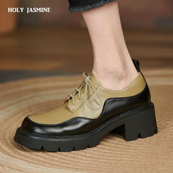 dress shoes lace up platform woman genuine leathe autumn thick heels pumps for women round toe 2021 working basic, Black
dress shoes lace up platform woman genuine leathe autumn thick heels pumps for women round toe 2021 working basic, Black
