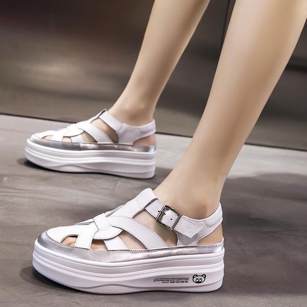 sandals qzyerai 2021 summer women's the bottom of thick genuine leather roman style sports and casual, Black
sandals qzyerai 2021 summer women's the bottom of thick genuine leather roman style sports and casual, Black