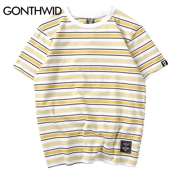 gonthwid harajuku stripe t shirts men/women hip hop casual cotton short sleeve tees summer fashion tshirts black red pink 210322, White;black
gonthwid harajuku stripe t shirts men/women hip hop casual cotton short sleeve tees summer fashion tshirts black red pink 210322, White;black