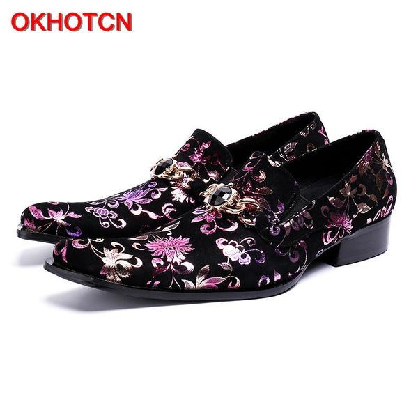 dress shoes okcn flower printing genuine leather man square toe dress/wedding/party classic male formal oxfords, Black
dress shoes okcn flower printing genuine leather man square toe dress/wedding/party classic male formal oxfords, Black