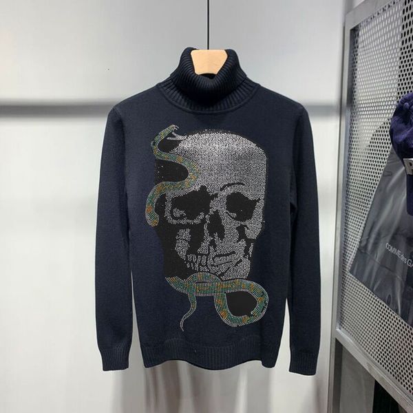men's hoodies & sweatshirts three-dimensional personality skull theme cashmere 100% tall male turtleneck sweater casual 5nso, Black
men's hoodies & sweatshirts three-dimensional personality skull theme cashmere 100% tall male turtleneck sweater casual 5nso, Black