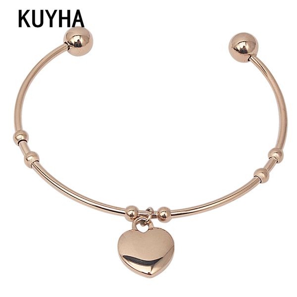 cuff bangles romantic beautiful gold/rose gold/silver color fashion classic heart charm bracelets jewelry women's gift, Black
cuff bangles romantic beautiful gold/rose gold/silver color fashion classic heart charm bracelets jewelry women's gift, Black