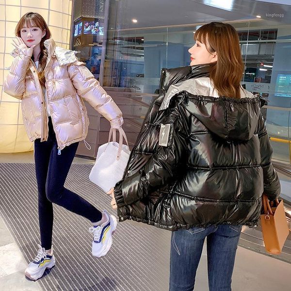 women's down & parkas short cotton padded clothes bright face women's fashion bread jacket in winter 2021, Black
women's down & parkas short cotton padded clothes bright face women's fashion bread jacket in winter 2021, Black
