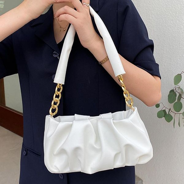 evening bags women's simple chain pleated fashion pu leather underarm shoulder bag female handbag shopper designer handle for women
evening bags women's simple chain pleated fashion pu leather underarm shoulder bag female handbag shopper designer handle for women