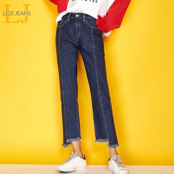 women's jeans leijijeans autumn high street style side stripe pleated cuff cotton plus size xl dark blue loose straight women 7162
women's jeans leijijeans autumn high street style side stripe pleated cuff cotton plus size xl dark blue loose straight women 7162