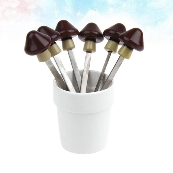 set mushroom shape design stainless steel fruit forks picks cake party supplies for banquet (silver + coffee)
set mushroom shape design stainless steel fruit forks picks cake party supplies for banquet (silver + coffee)