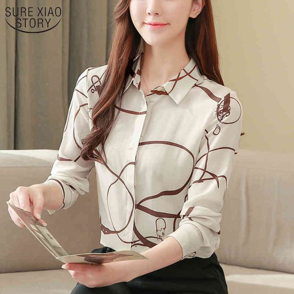 women's long sleeve blouse autumn printed silk shirt single-breasted loose base large size 3xl 10726 210508, White
women's long sleeve blouse autumn printed silk shirt single-breasted loose base large size 3xl 10726 210508, White