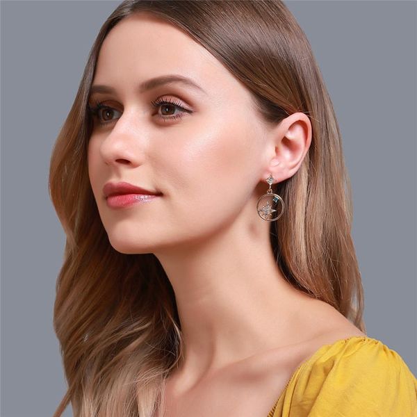 geometric eight star diamond stud earrings hollow out women circle ear drop korean european alloy dress dangle earring jewelry accessories w, Golden;silver
geometric eight star diamond stud earrings hollow out women circle ear drop korean european alloy dress dangle earring jewelry accessories w, Golden;silver