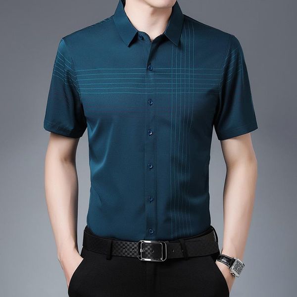 men's casual shirts ice silk shirt men summer short sleeve cotton mens dress button slim fit chemise homme camisa masculina xxxl, White;black
men's casual shirts ice silk shirt men summer short sleeve cotton mens dress button slim fit chemise homme camisa masculina xxxl, White;black