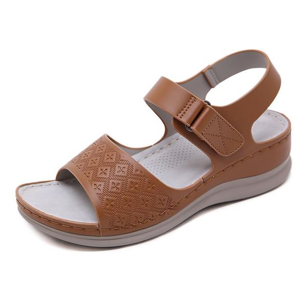 sandals women soft summer shoes casual wedges fashion ladies wedge heels 5cm rome, Black 
sandals women soft summer shoes casual wedges fashion ladies wedge heels 5cm rome, Black