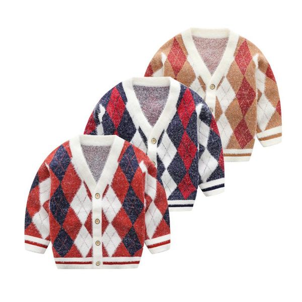 boy cardigan 2021 autumn winter rhombic jacquard knitted fur coat infantil long sleeve costumes children's clothing outwear, Blue
boy cardigan 2021 autumn winter rhombic jacquard knitted fur coat infantil long sleeve costumes children's clothing outwear, Blue