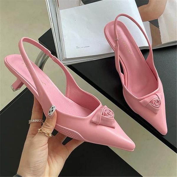 fashionable brand sandals mules women shallow mouth pointed toe shoes low heel solid color baotou rose decoration slipper, Black
fashionable brand sandals mules women shallow mouth pointed toe shoes low heel solid color baotou rose decoration slipper, Black