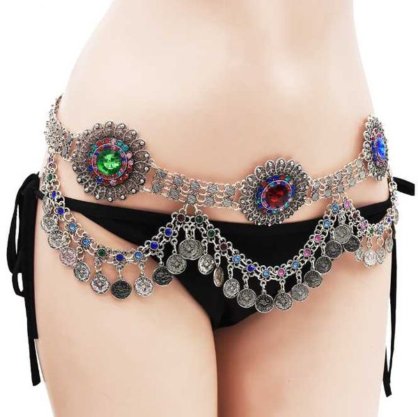 belts fashion european and american tassel waist chain beach leisure diamond inlaid alloy retro body girls' decorations, Black;brown 
belts fashion european and american tassel waist chain beach leisure diamond inlaid alloy retro body girls' decorations, Black;brown