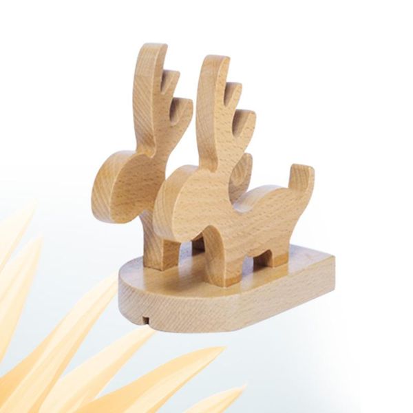 cell phone mounts & holders wood stand tablet table holder for smartphone - elk