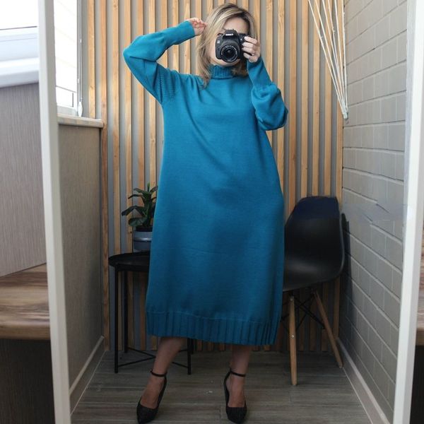 winter long knit women maxi sweater retro thick turtleneck straight dress christmas party dressess vestido 2021, Black;gray
winter long knit women maxi sweater retro thick turtleneck straight dress christmas party dressess vestido 2021, Black;gray